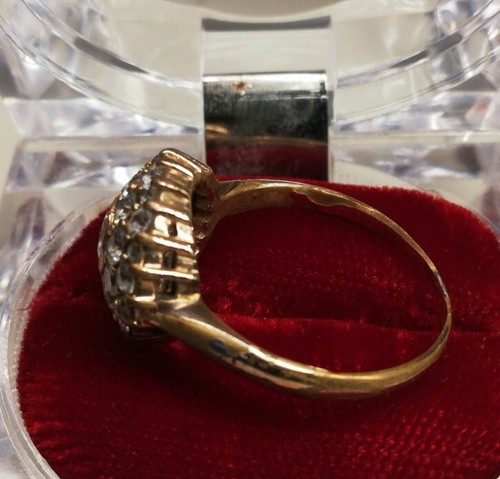 Antikes Ring Set Kristalle vergoldet, Parfait Collection Xxème Century - Bild 6 von 8
