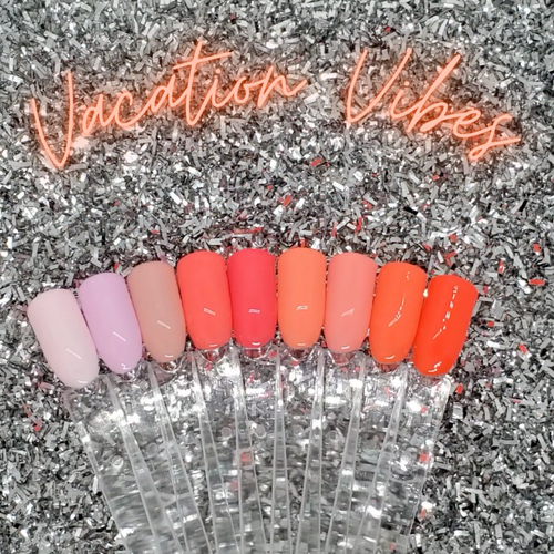 #406 Peach Orange Press On Nails | Handmade | Hard Gel Glue On Nails - Video 1 of 1