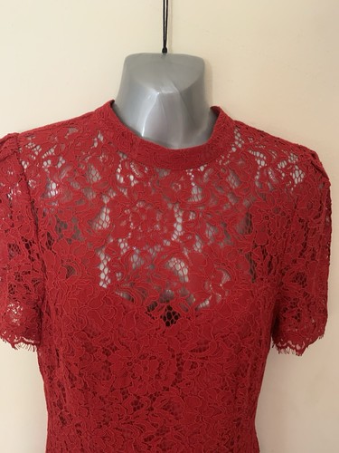 Red Lace Dress From Very Size 10 ‘Party Time’ - Picture 2 of 8