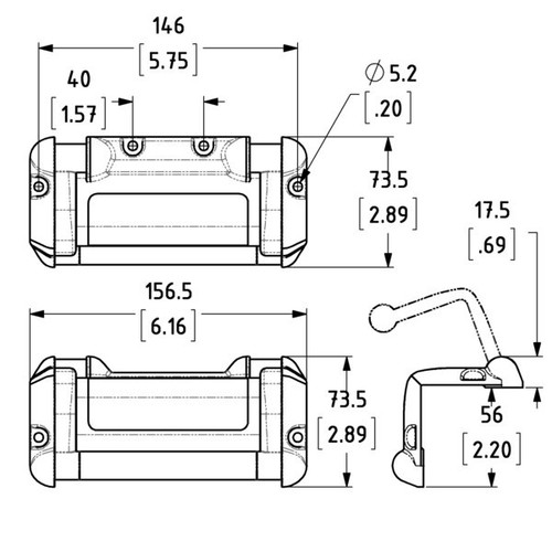 Flight Case Molla Leggera Argento Supporto Superficiale Manico Angolare - Foto 3 di 4