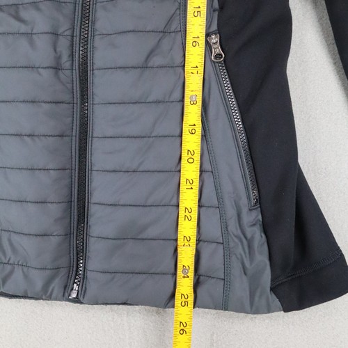 DEFECTO** LULULEMON First Mile Chaqueta Mujer 6 Negro Glyde Softshell Lycra Capa Media - Imagen 9 de 9