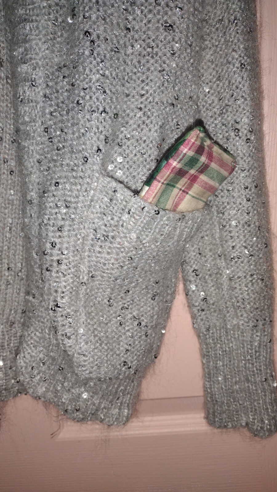 Express Gray Large Acrylic - Polyester - Wool  - … - image 3