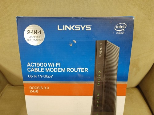 Linksys Dual Band Wi-Fi Cable Modem Router AC1900 CG7500 Open Box - Picture 3 of 17