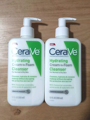 2 CeraVe Facial Cleansers Face Wash + 3 Body Lotions