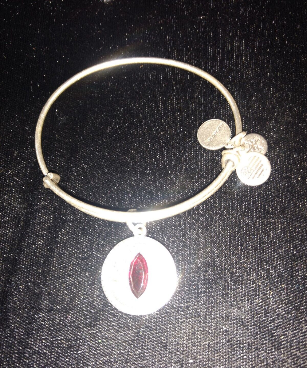 ALEX ANI rare red Stone silver bracelet