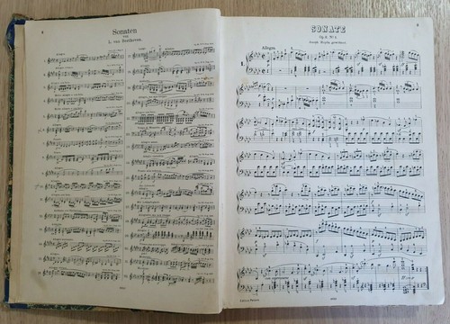 Antico spartito libro Sonaten Sonate per pianoforte solo L.Van Beethoven Op. 111 - Imagen 3 de 11
