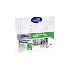 Duraboard 22 In. W X 18 In. H 3/16 In. Hole White Polypropylene Pegboards (2-Pac