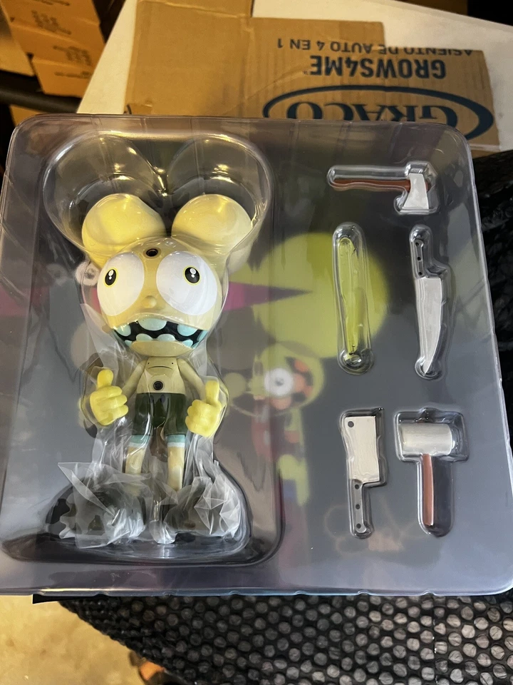 Figura Dalek Space Monkey Firmada Prueba de Artista 2020 UVD Raro Caqui Beige 34/70 Foto 3 de 4