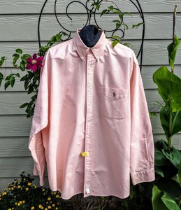 camisa ralph lauren rosa hombre