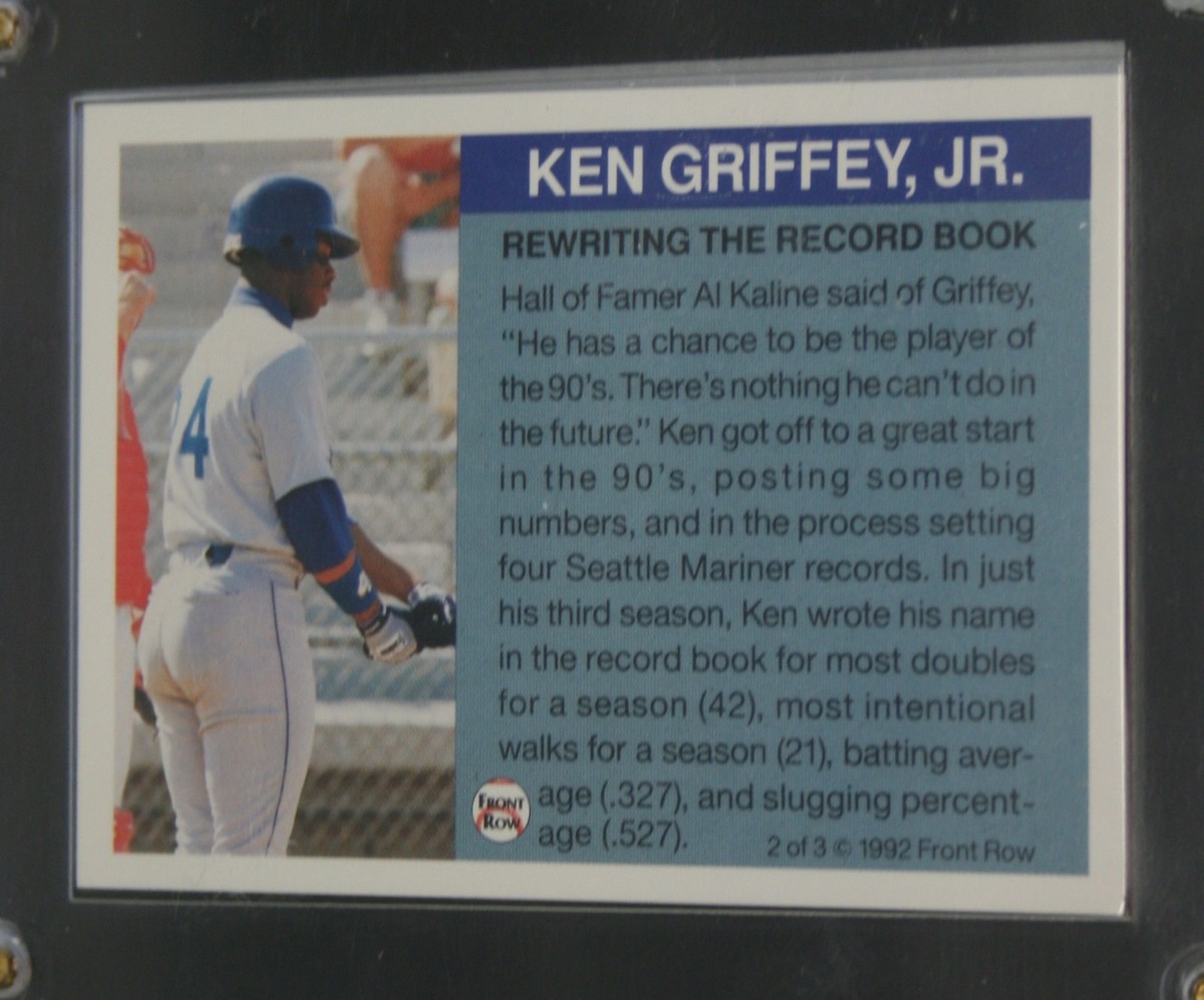 1992 Front Row Hologram Ken Griffey Jr. set of 3 Baseball