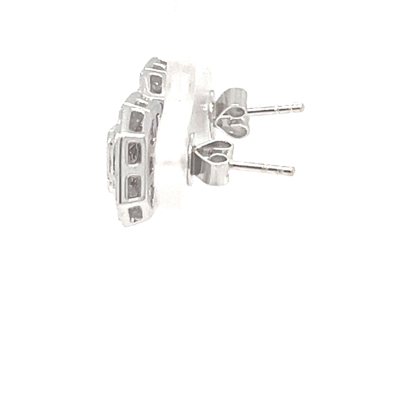 Authentic Bespoke Square Cut Diamond Earrings 0.75ct RRP $5,500* image 4