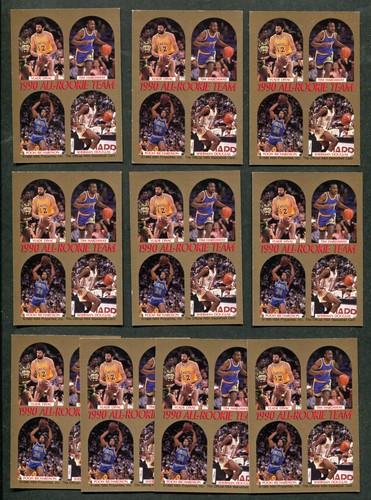 (25) Tarjetas de aros de baloncesto 1990 de David Robinson All-Rookie Team sin estadísticas en la parte posterior - Imagen 2 de 2