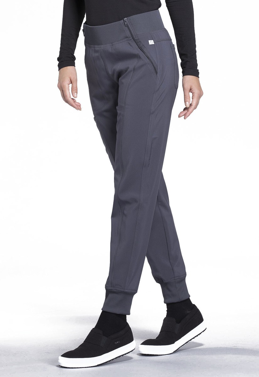 Cherokee Women Mid Rise Jogger CK110A PWPS Pewter Free