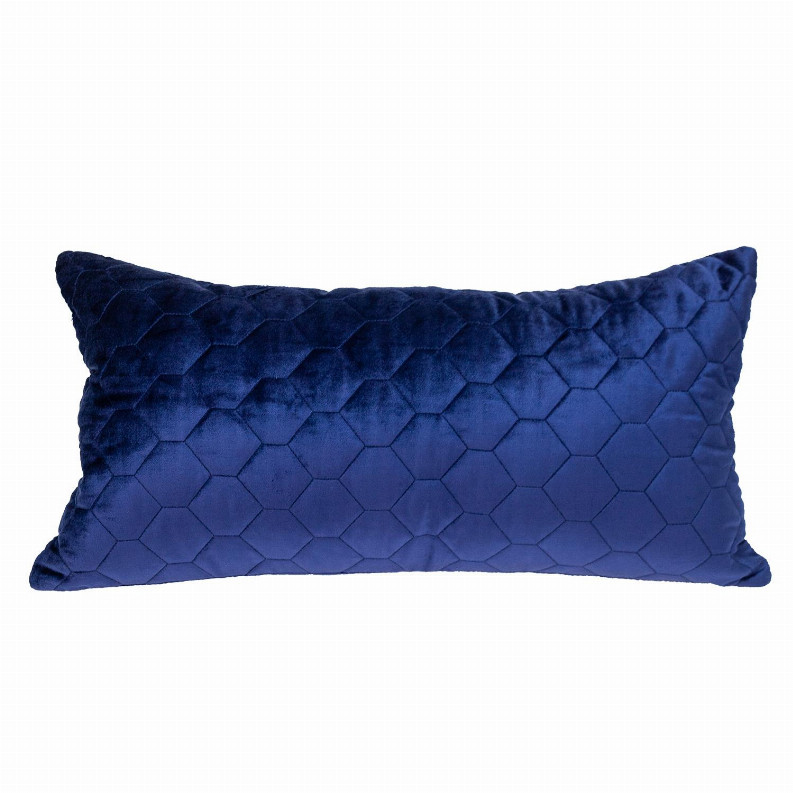 Стеганая подушка Parkland Collection Bazyli Transitional голубая 14 x 24