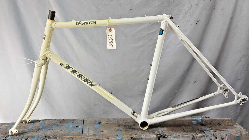 Juego de cuadro de bicicleta de carretera Terry Despatch 1989 X-Small 48 cm Tange Chromoly sin horquilla Foto 2 de 4