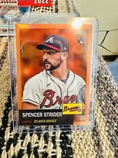 2022 topps chrome platinum anniversary Strider Orange /25 Rookie Card #186