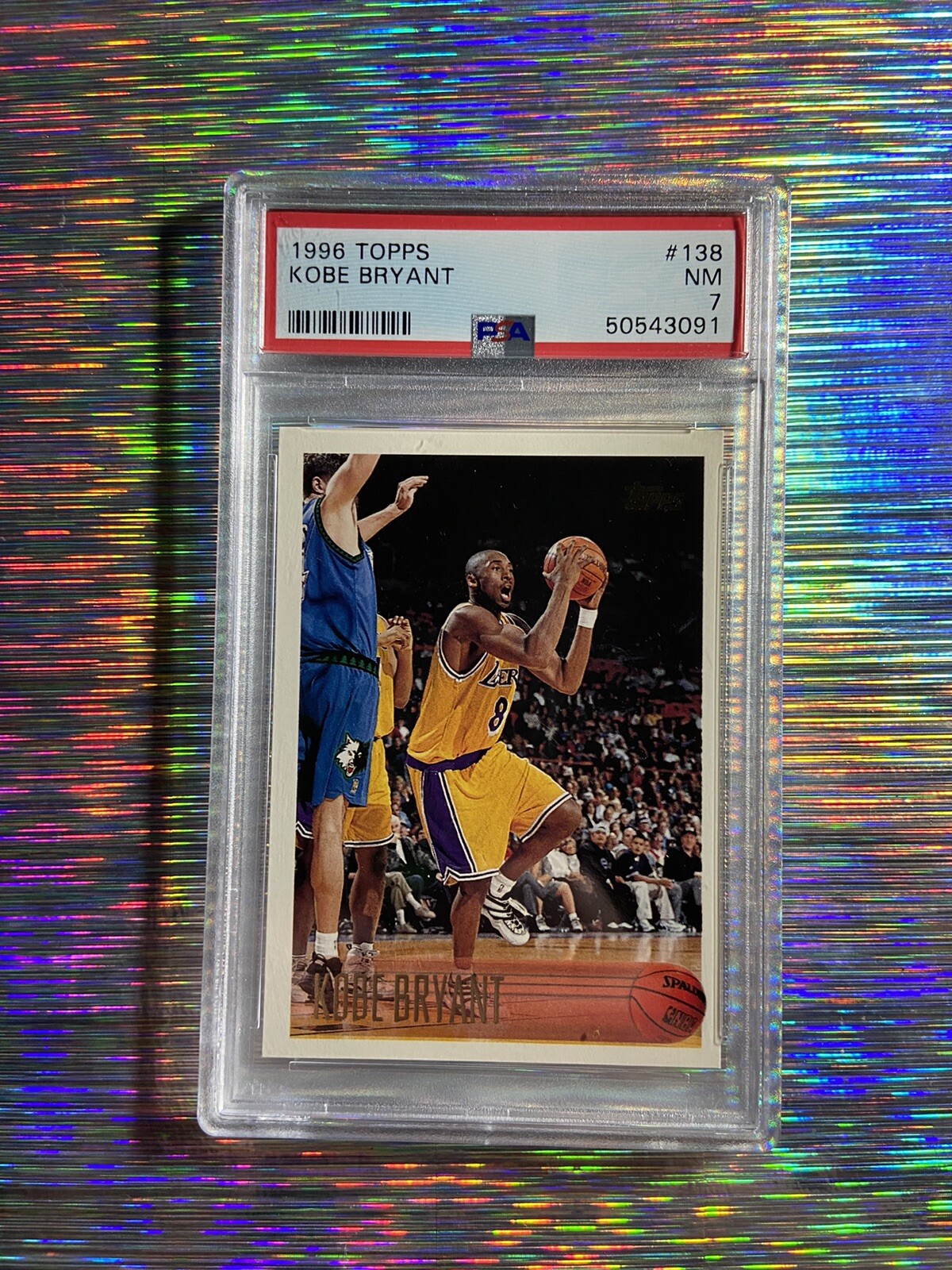 Kobe Bryant Rookie Topps 138 PSA 7 🔥📈 iconic card Kobe Bryant Cards