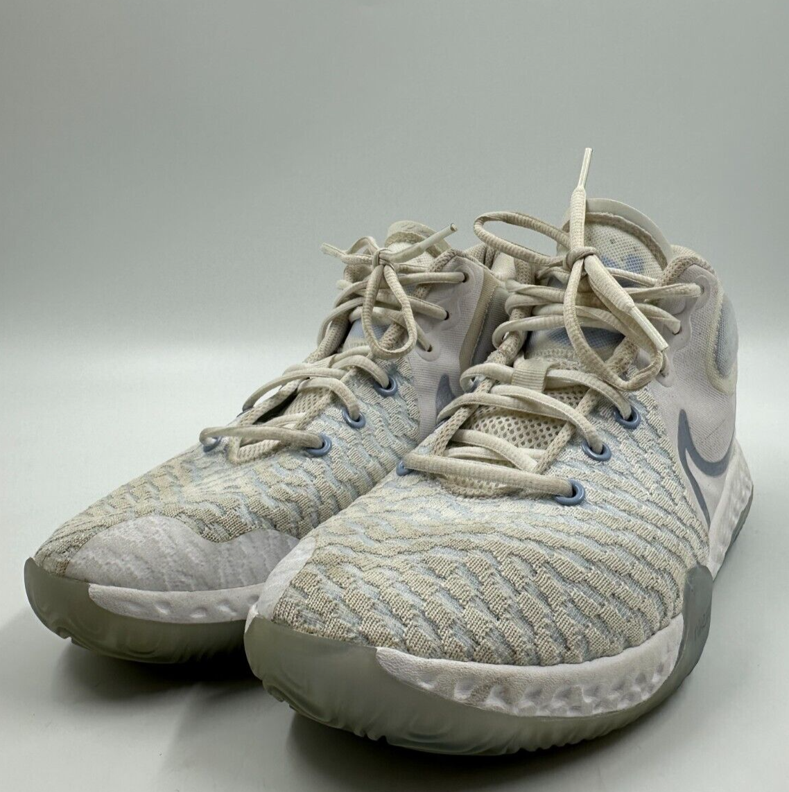 Nike KD Trey Mens White Blue High Top Lace Up Athletic