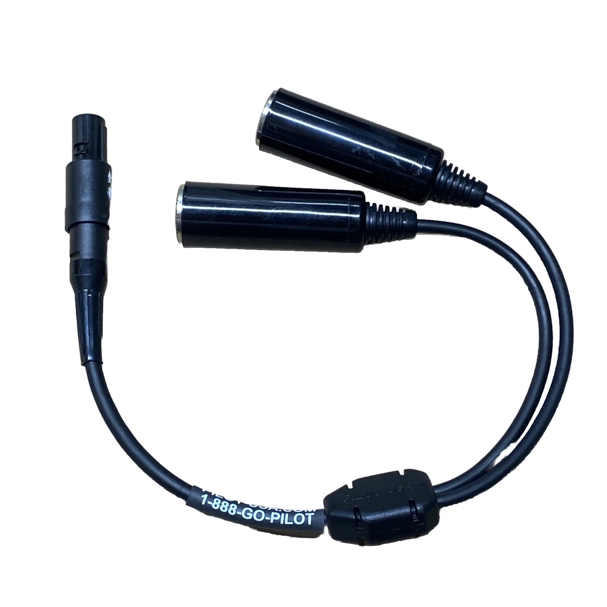 BOSE A20 6 PIN LEMO HEADSET TO GA ADAPTER BY PILOT COMMUNICATIONS