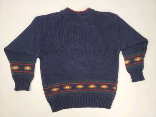 VTG Growing Up Lord & Taylor Teddy Bear USA Football knit sweater sz 4 Small - Picture 7 of 9