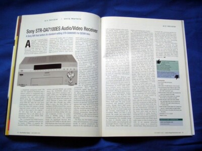 Sony STR-DA7100ES audio/video receiver review ''Perfect Vision'' magazine 2005