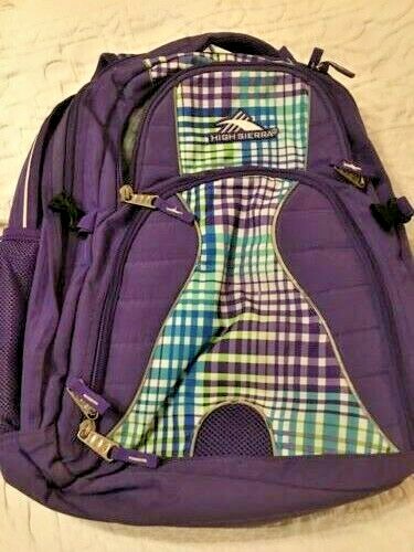 High Sierra Loop Backpack Purple 