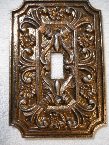 Mid Century Modern Light Switch Plate Cover- Unique Ornate Finishes! - Picture 2 of 4