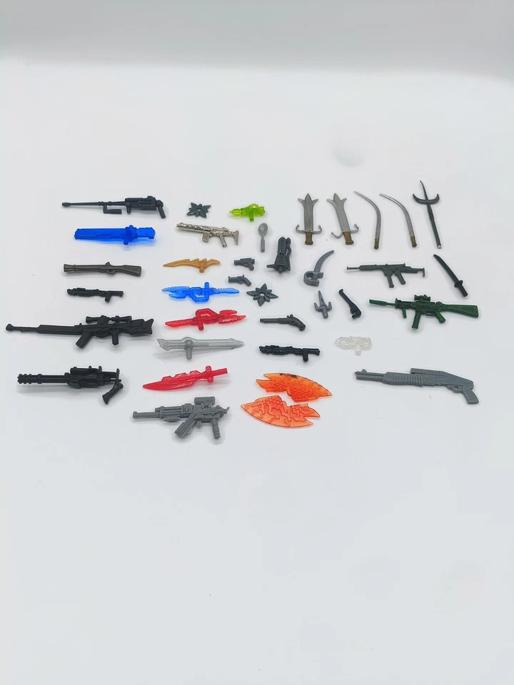 Lote de figuras de acción aleatorias de juguete y accesorios armas Imaginext Rangers Super Hero Foto 2 de 4