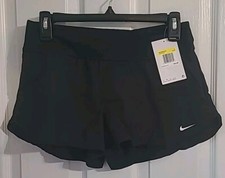 Nike Womens Solid Black Boardshort Swim Suit Bottoms Multiple Sizes NESS9389-001