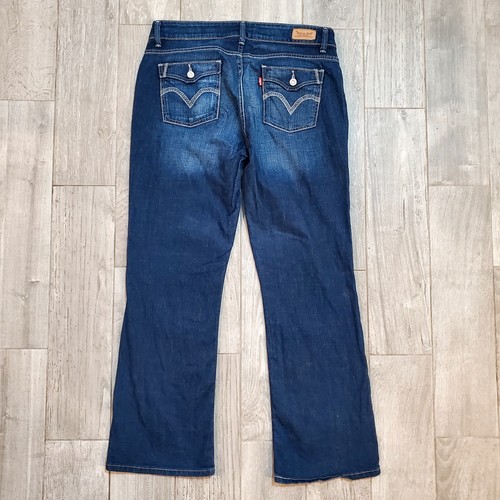 Levi's 529 Jeans Women's Size 33 Blue Mid-Rise Curvy Bootcut Denim Pants 16M - Picture 2 of 9