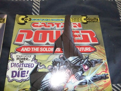 1988 CAPTAIN POWER & the Soldiers of Future Continuity ADAMS #1 2 NEWSTAND VF/NM - Picture 5 of 6