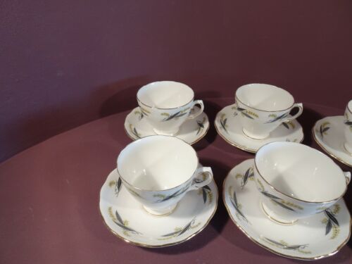 RETRO VINTAGE ROYAL VALE, 6ER SET TEETASSEN UND UNTERTASSEN, MUSTER 7816 - Bild 2 von 8