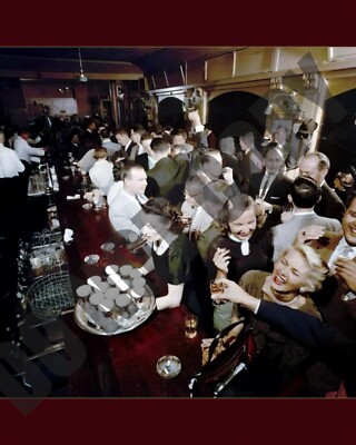 1956 Inside The Buena Vista Cafe in San Francisco 8x10 Photo