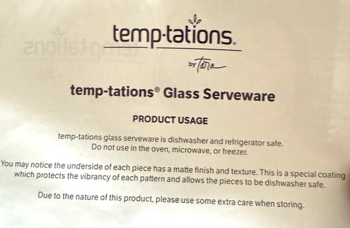 Temptations By Tara Red Pink Striped 8" Glass Plates Set Of 4 Small Crafts - Picture 5 of 5