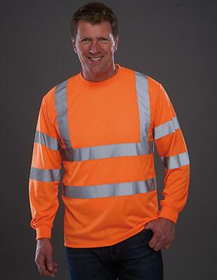 Hi Vis Long Sleeve T-Shirt - EN ISO 20471:2013 Class 3 | YOKO | HVJ420