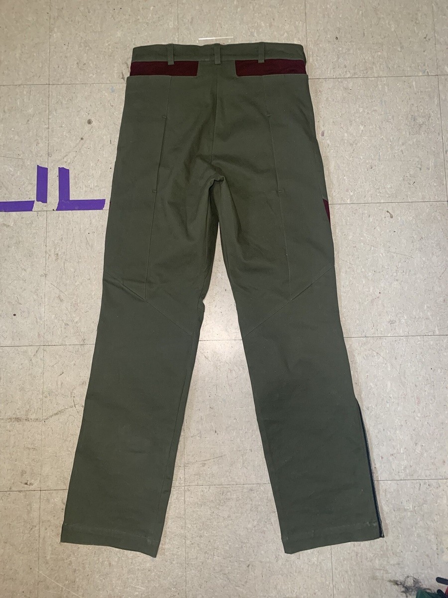 CMMAWEAR Calathea Curved Seam Trousers in Olive Green | eBay