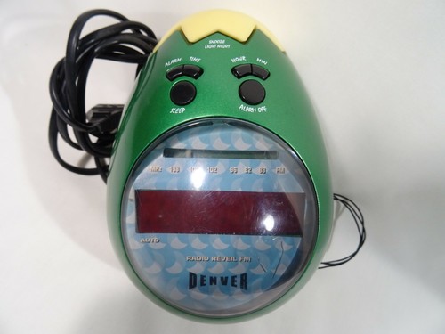 RADIO REVEIL DENVER CALIMERO VINTAGE ALARM CLOCK RADIO WITH NIGHT LIGHT - Foto 10 di 12