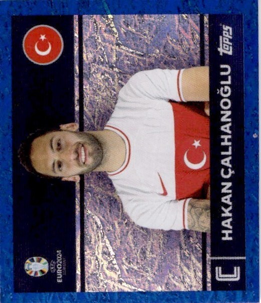 Topps UEFA EURO 2024 Sticker - BLUE / Blau Parallel - Einzelsticker aussuchen