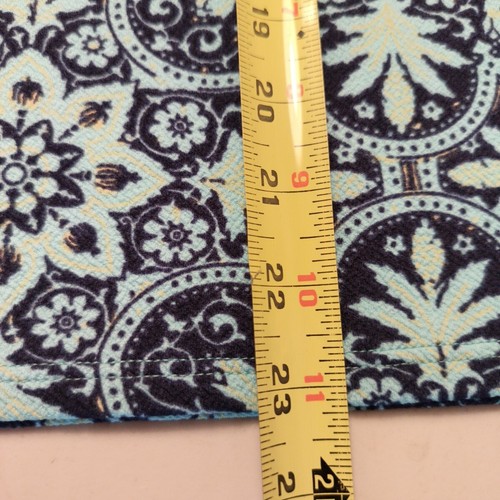 Gonna LuLaRoe Cassie XS lunghezza ginocchio sfoderata pull on blu floreale USA - Foto 8 di 10