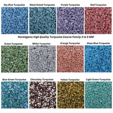 Crushed Turquoise Coarse Gemstone Powder 3-5 MM All Turquoise For Inlays Work