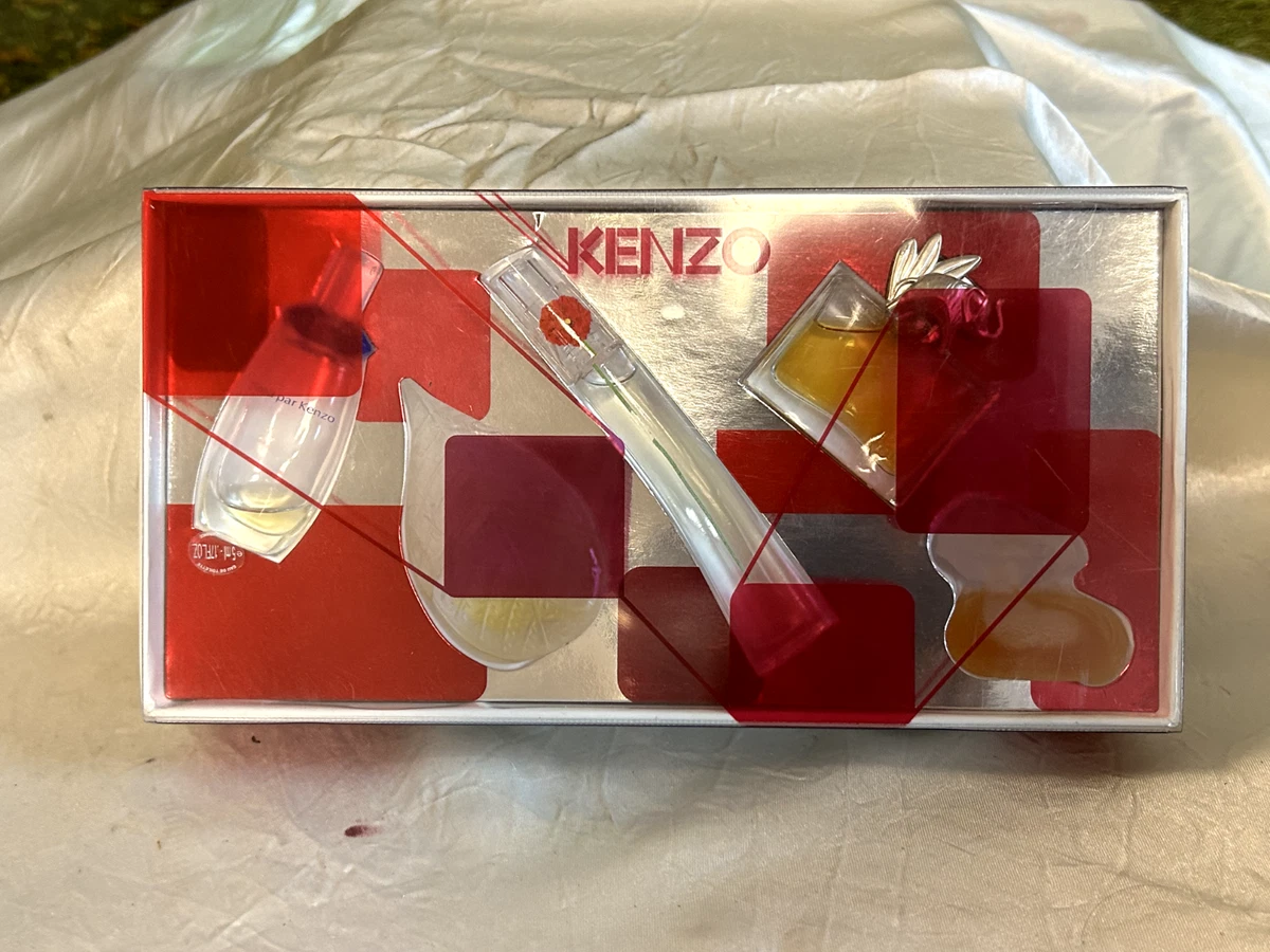 KENZO 5 PIECE MINIS SET 5ML X3 4ML X2 EDP EDT MINI SPLASHES NEW WITH BOX