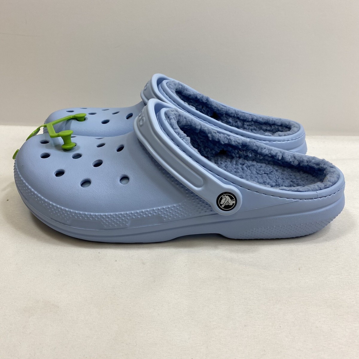Crocs Clogs Men\'s 12 Blue Calcite Fuzzy Warm Classic Lined Beach Sandal Shoes Crocs Clogs Men main image 4