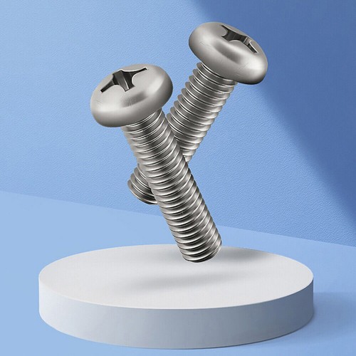 Tornillos de máquina de cabeza de cacerola Pozi M4-M10 M6 M8 Phillips perno pequeño A2 acero inoxidable - Imagen 11 de 12