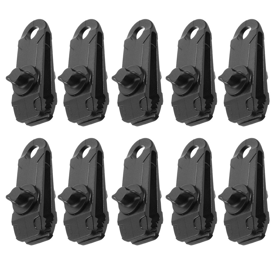 Plastic Reusable Tent Tarp Tarpaulin Caravan Clips Clamps Buckle