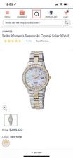 Seiko Solar White Mother of Pearl Women 