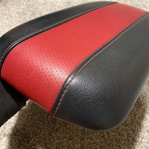 2007 Ford F250 F350 Superduty LARIAT OUTLAW RED AND BLACK CENTER CONSOLE ARMREST - Picture 6 of 7