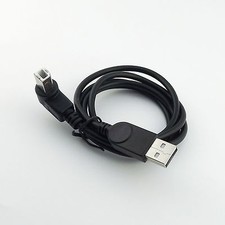 2x USB 2.0 A Male to USB B Male Left Angle Printer Cable Scanner Cord Black 3ft