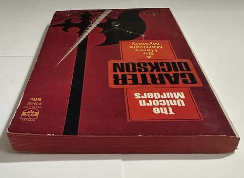 THE UNICORN MURDERS By Carter Dickson Vintage 1st Berkley 1964 Paperback - Foto 6 di 8