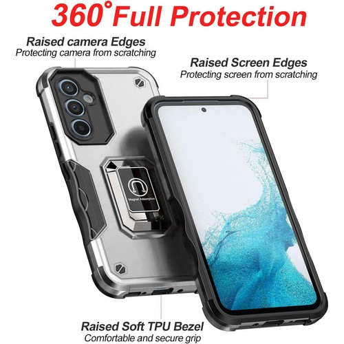 Military Grade Shockproof Hybrid Armor Case with Ring Grip for Samsung Galaxy - Picture 6 of 8