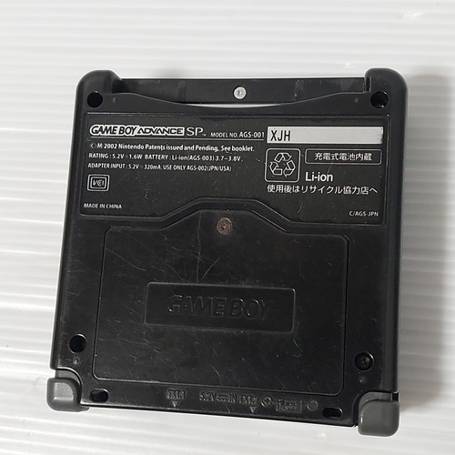 Nintendo Gameboy Advance SP Console Nera AGS-001 con carica batteria Giappone - Foto 11 di 13